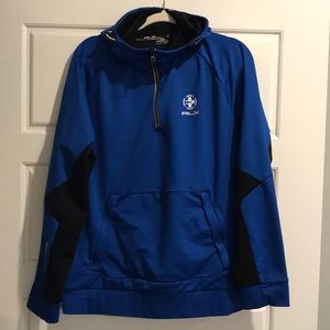 Ralph Lauren RLX 1/4 zip Hooded Sweatshirt XL